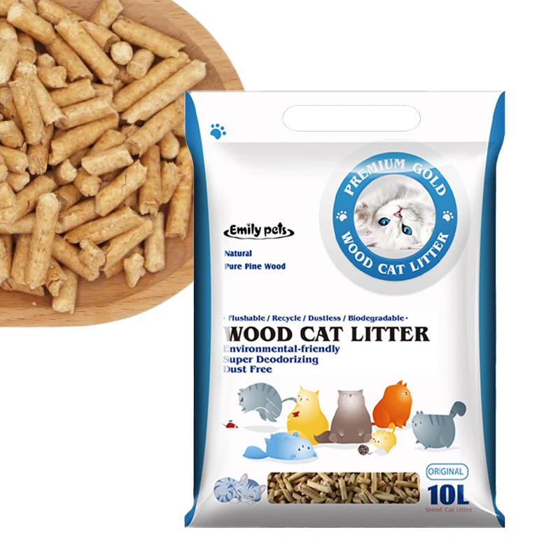 Factory Supply 6mm Pine/Beech Wood Pellets Sawdust Sticks Home Heating Systems Use Cat Litter Packed in Bags