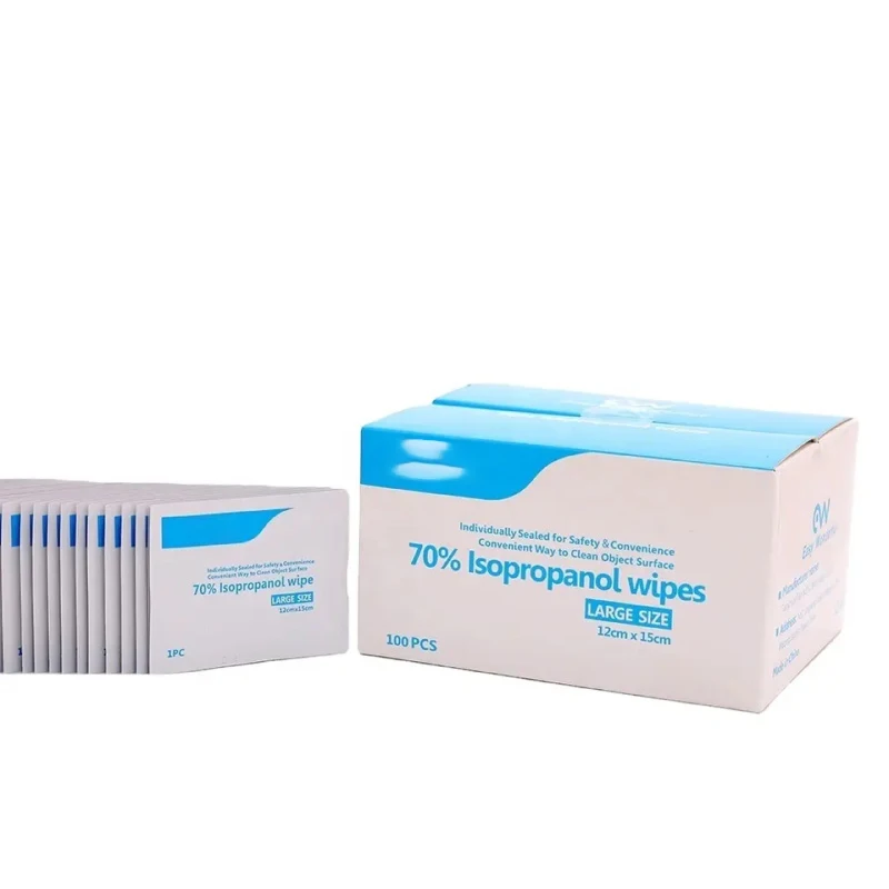 Печатный логотип, Лидер продаж, заводская цена, одноразовые 70% стерильные влажные салфетки, спирты, подготовительные прокладки