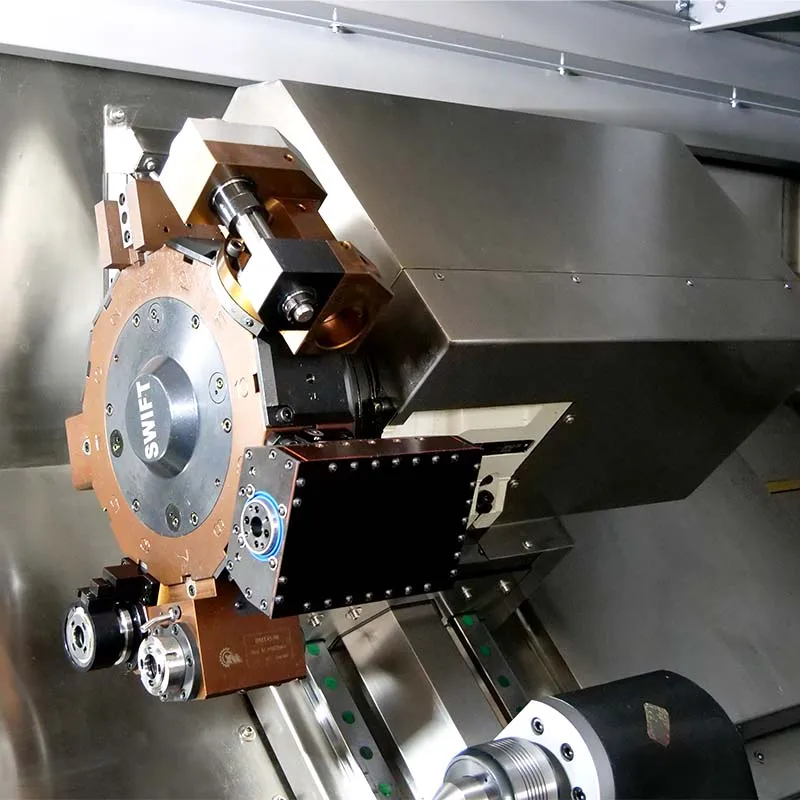 gang type hydraulic power metal processing turning milling center TCK56A slant cnc lathe machine automatic single provide Y axis