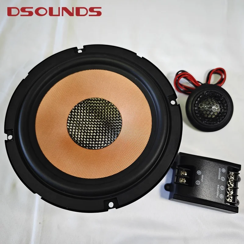 2-way Components 6.5 inch woofer Sound Quality Car Stereo Speaker RMS 50W Midrange Bass Tweeter Fullrange 2 way Car Speaker