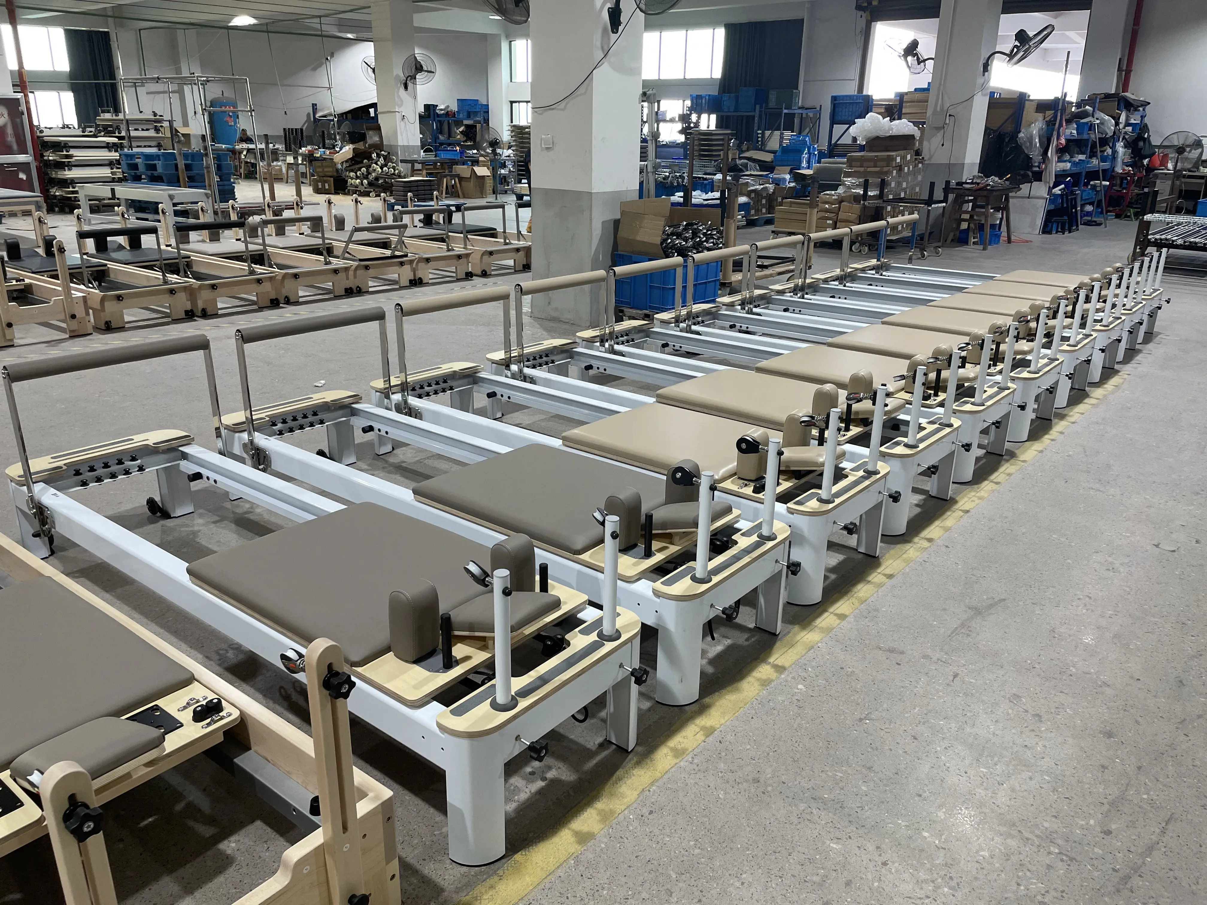 Foldable Pilates Reformer Madera Plegable Machine Oak Plegable Machine Folded Pilates Reformer Bed Foldable For Sale