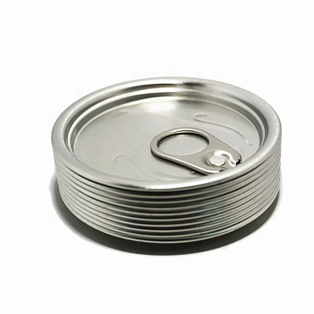 Перерабатываемые производителями алюминиевые крышки для крышек с полной апертурой легко открываются для банок сухой еды
