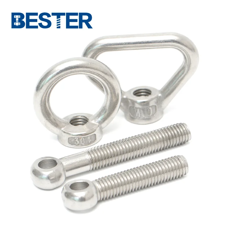 DIN444 high quality fish eye connection bolt 304 316 stainless steel eyelet bolt fisheye bolt with hole