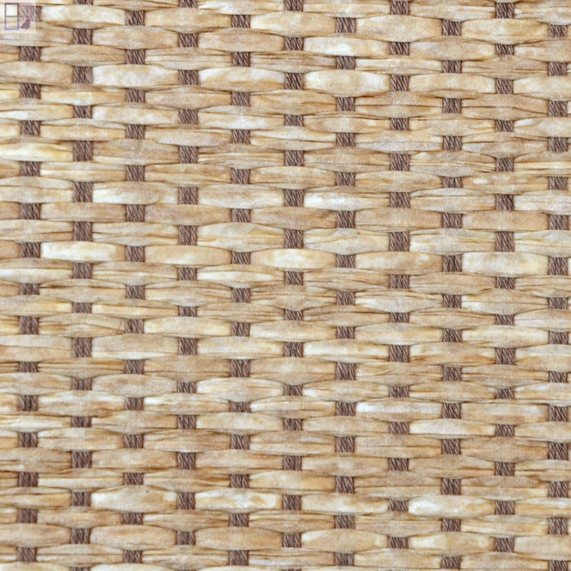 High end natural grass material non-woven grasscloth wallpaper for hotel