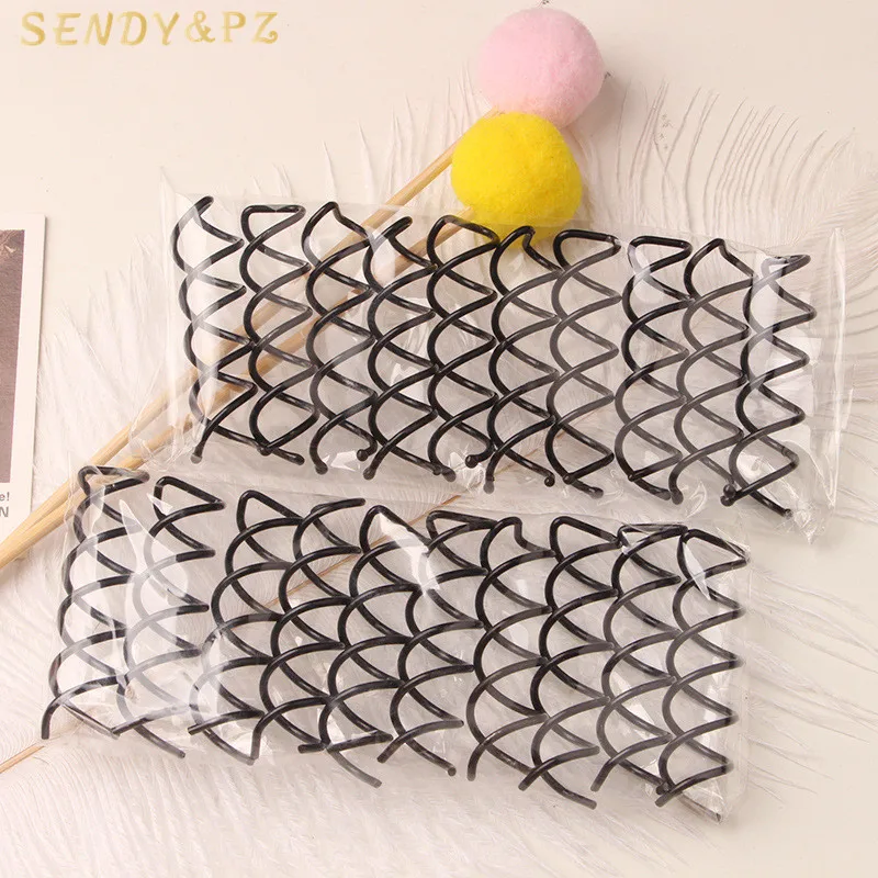 Simple DIY Alloy Hair Styling Tools Invisible Spiral Twist Bun Hair Clips Curlers Wholesale Hairpin