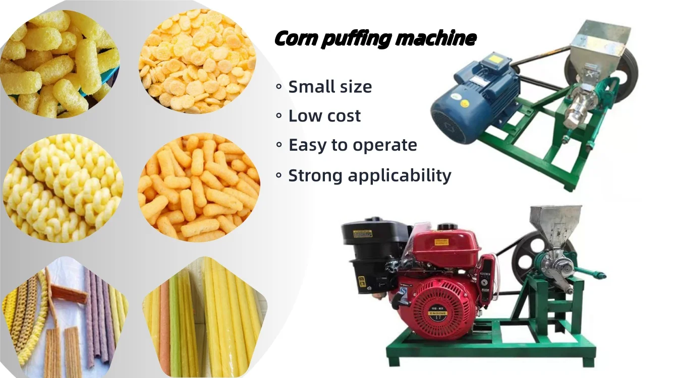 Electric Type	  Pop-corn Machine Cereal  Grain Puff Snack Food Machine	kurkure Making Machine Price Corn Puffs Extruder