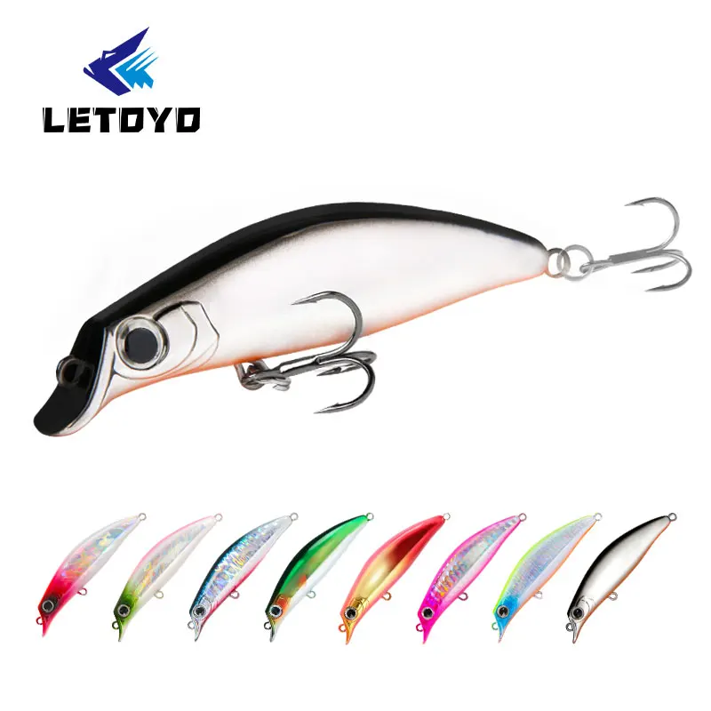 LETOYO High Quality ABS Hard Bait 7.2g 75mm Floating Freshwater Saltwater Fishing Lure Minnow Hard Lures