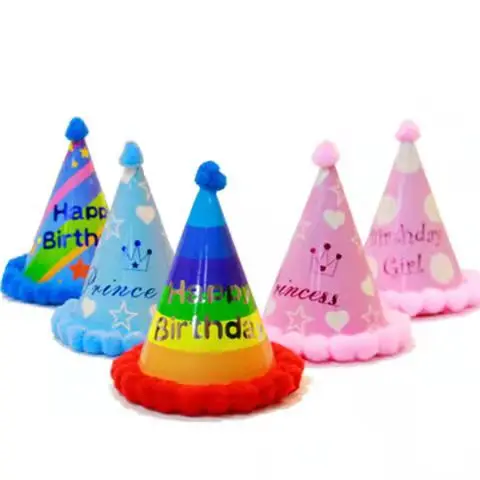 Halloween party decoration set Paper hat Birthday party cake paper hat Holiday hat