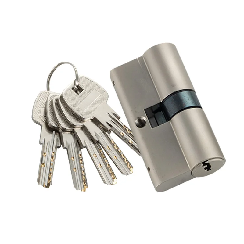 Top quality 60-110mm copper mortise lock door lock cylinder with computer keys