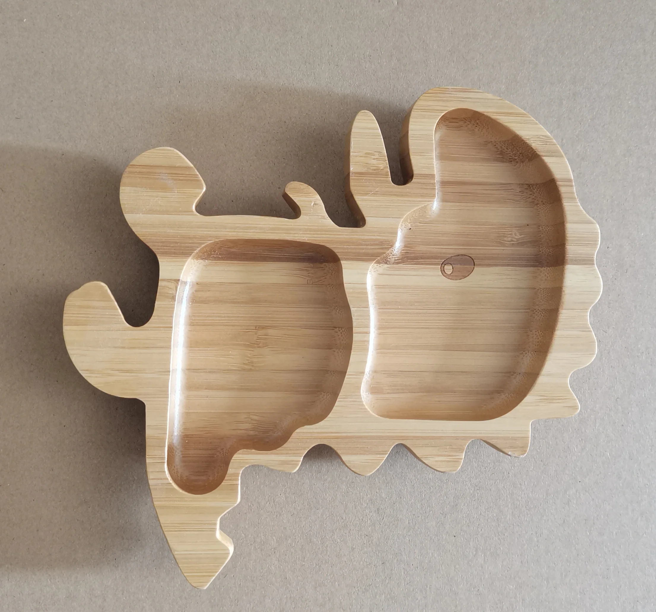 Custom made wooden plate with suction wooden plate for baby