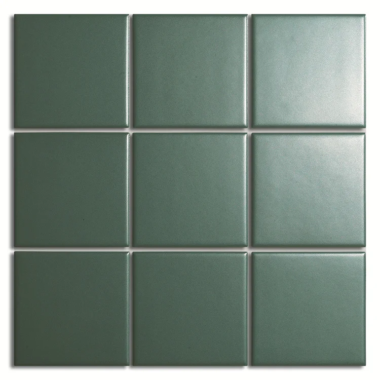 Best Sale OEM custom green mosaic tile glazed square porcelain 300x300 for bathroom and kitchen mosaic tiles