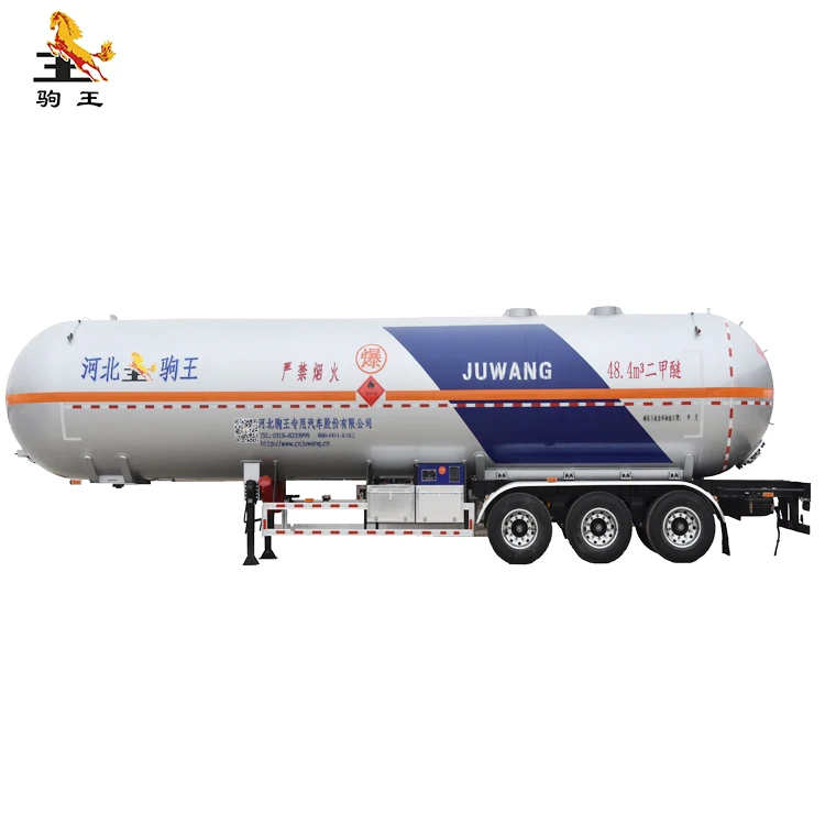 Premium Quality 48.4 cubic meter Cryogenic Dimethyl Ether Tank Transport semi-trailer
