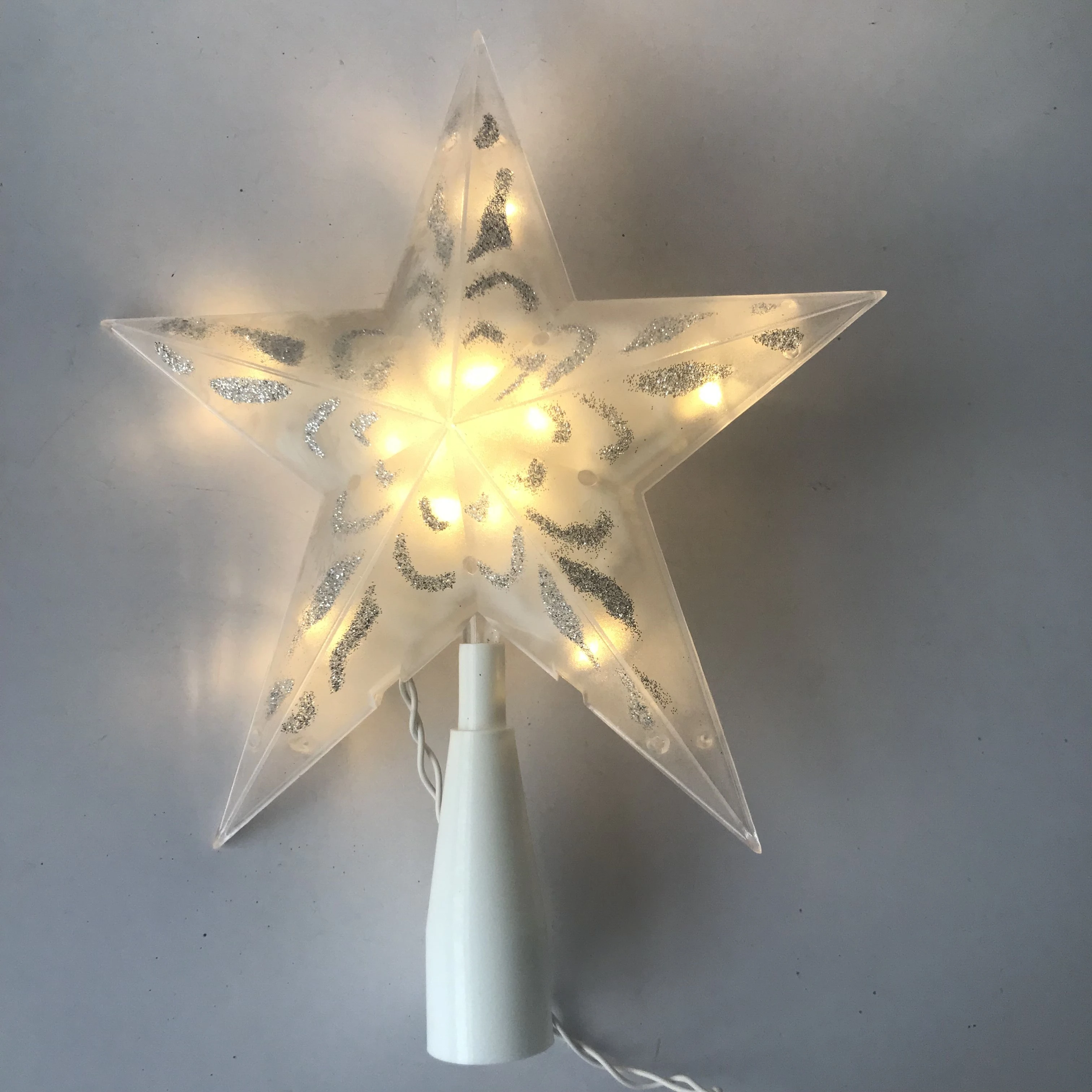 New Product Ideas 2019 Star Lights Led Christmas Outdoor Plastic Star Tree Topper