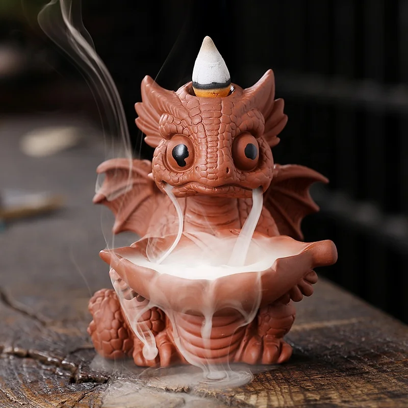 DL Incense Burner Ceramic Aromatherapy Burning Waterfall Back Flow Incense Burners Creative Zen Home Decor Aromatherapy Ornament