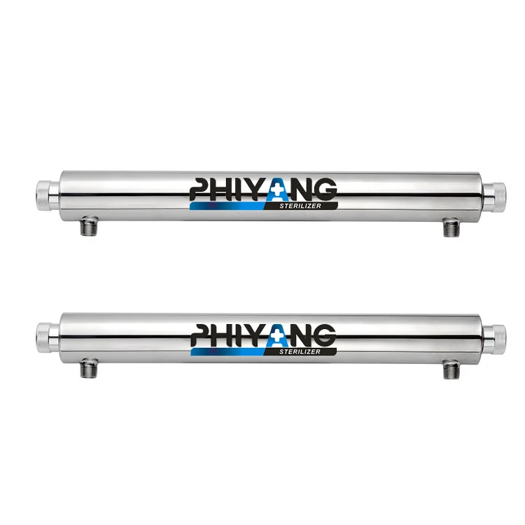 55W UV Light Water Disinfection System 12 GPM 2700L/H UVC Water Treatment 10 Bar  for Home Use