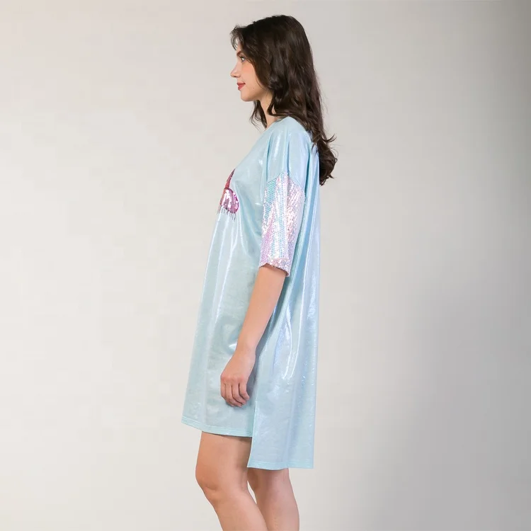 Custom Shinny Crew-Neck Lightweight Plus Size Sequin Cowgirls Pattern Dot Crystal T-shirts for Women