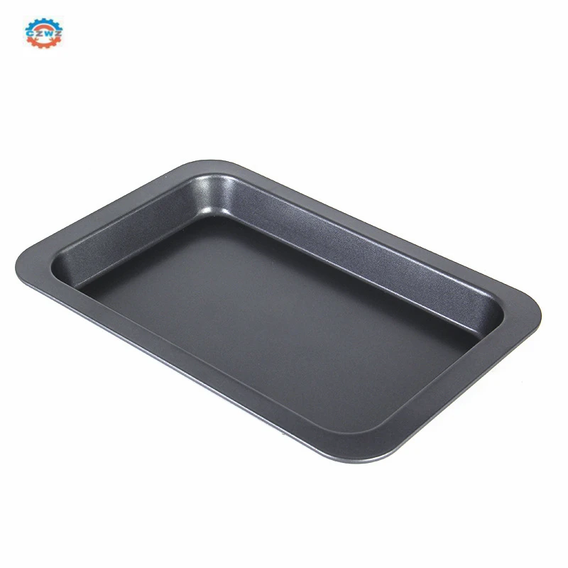 Rectangular deep drawing baking pans non-stick coating carbon steel baking tray bakeware baking pans