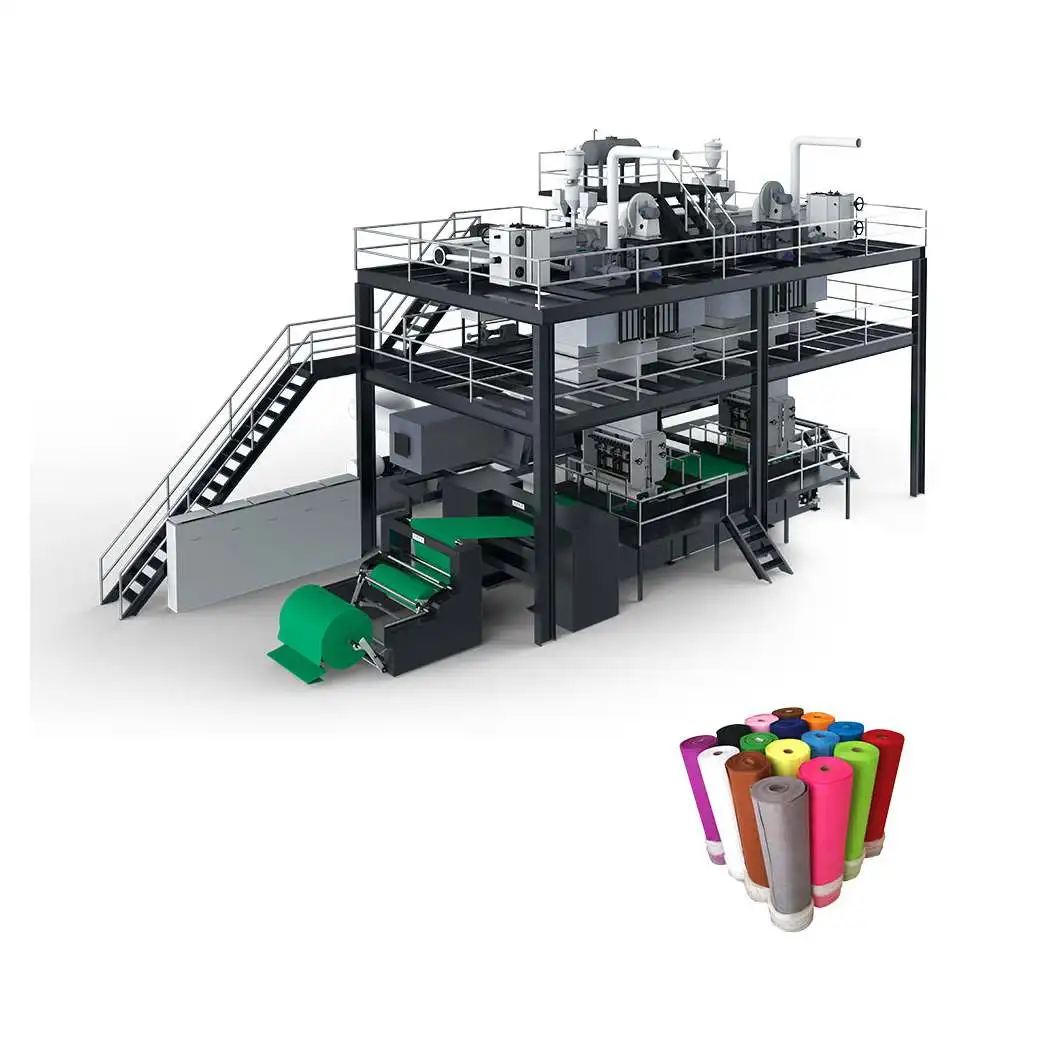 Полностью автоматизированная машина для производства нетканых материалов нового типа, Автоматическая производственная линия нетканых материалов PP