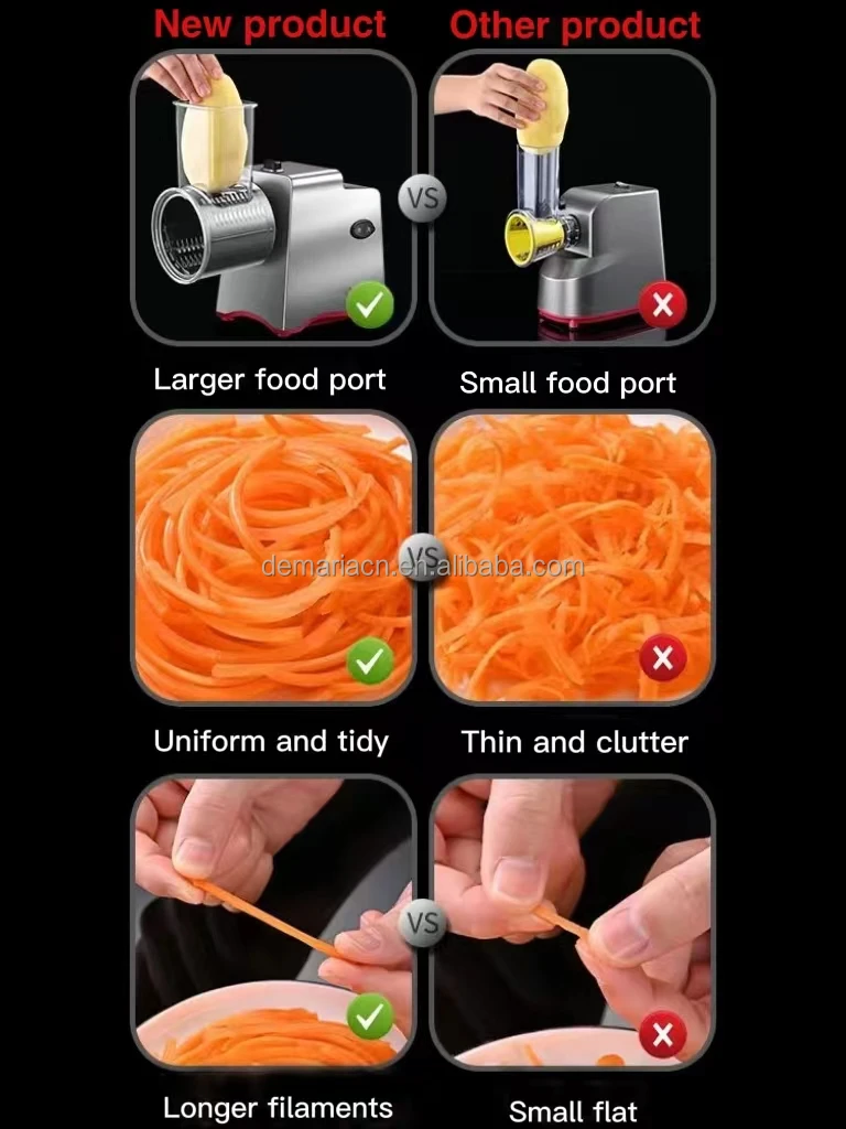 Cheap Food processor Vegetable cutter slicer cheese grater nut cookie powder Electric vegetable shredder salad cutter chopper