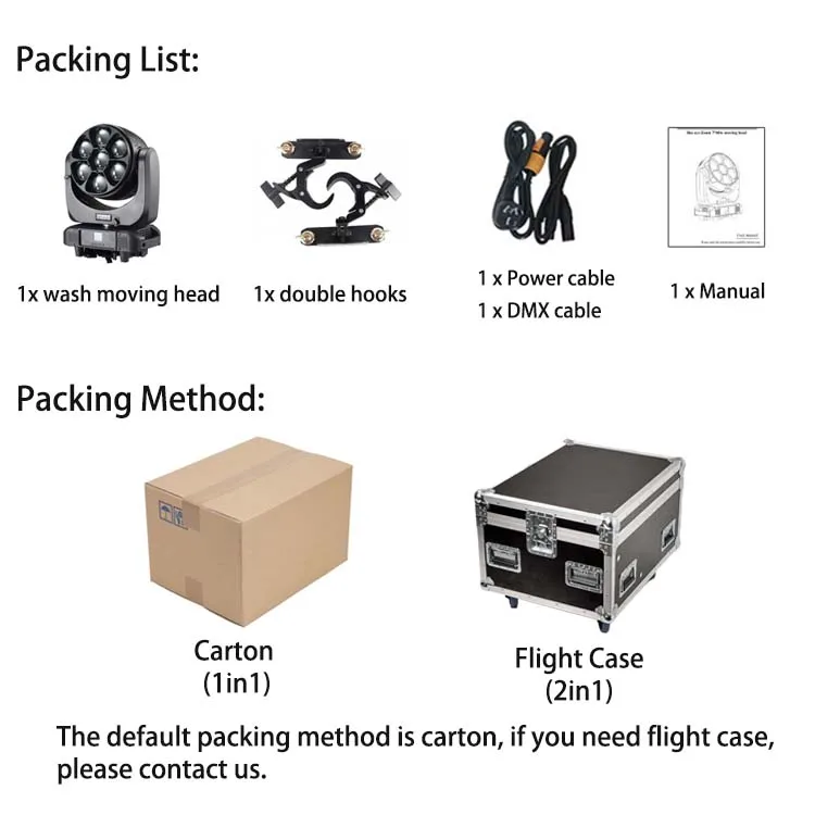 Super Beam Wash 7x60W RGBW Pixel Control Big Eye DMX Professional Stage LED Moving Head with Zoom