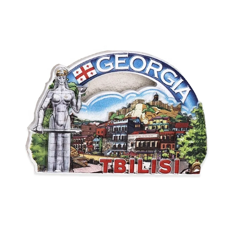 Custom Promotional 3D Polyresin Resin Fridge Magnet Customized Country City Resin Refrigerator Magnet Tourist Souvenir