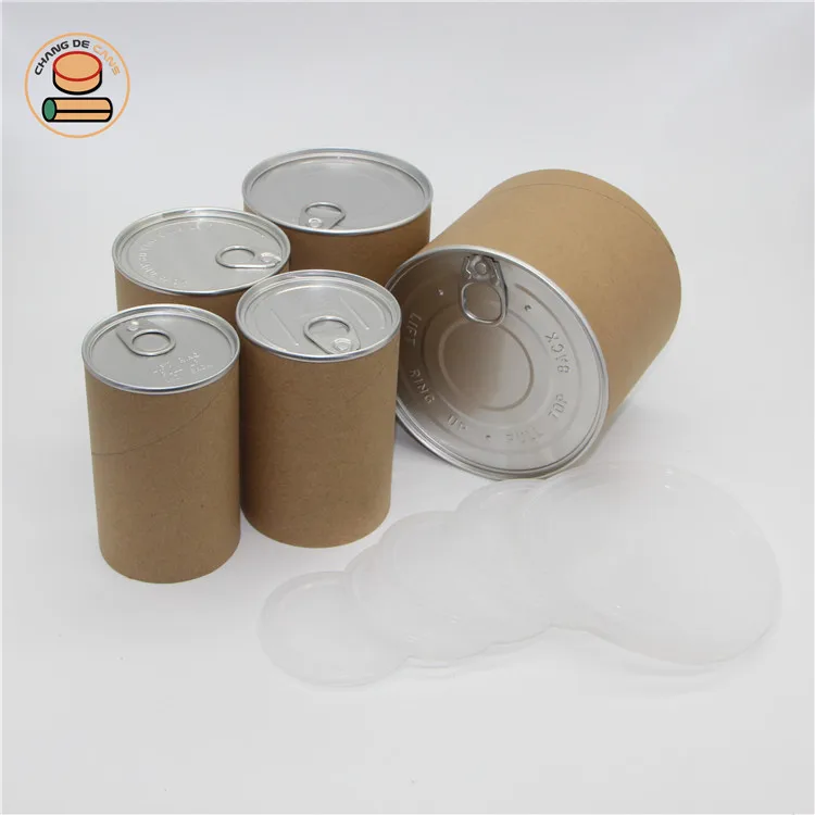 Small Design Pet Food/chocolate/matcha Powder/tea/snack Airtight Paper Tube Container Powder Food & Beverage Packaging Cylinder