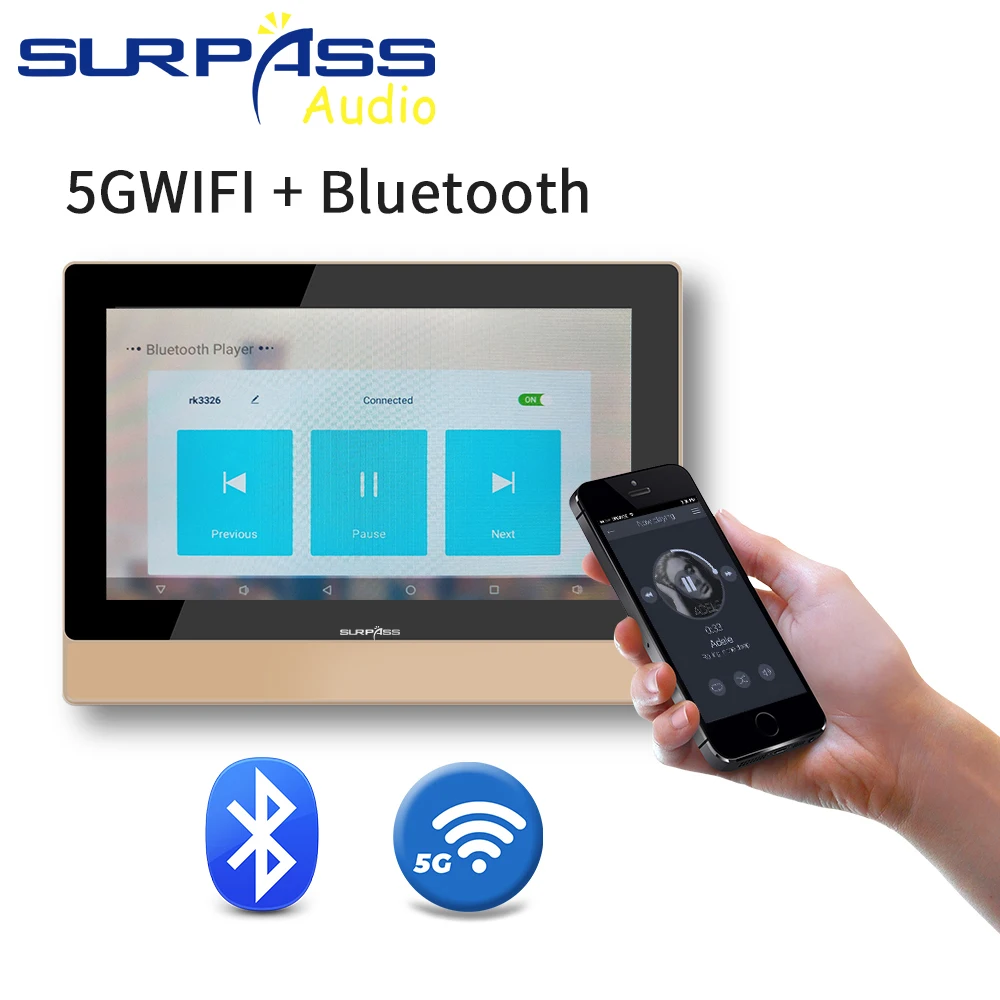 В стене WiFi Android усилитель HiFi потолочное крепление динамик домашние театры музыкальная