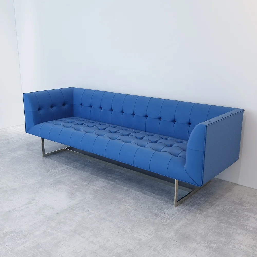 New Design Luxury blue velvet fabric Sofa Furniture living room sofa
