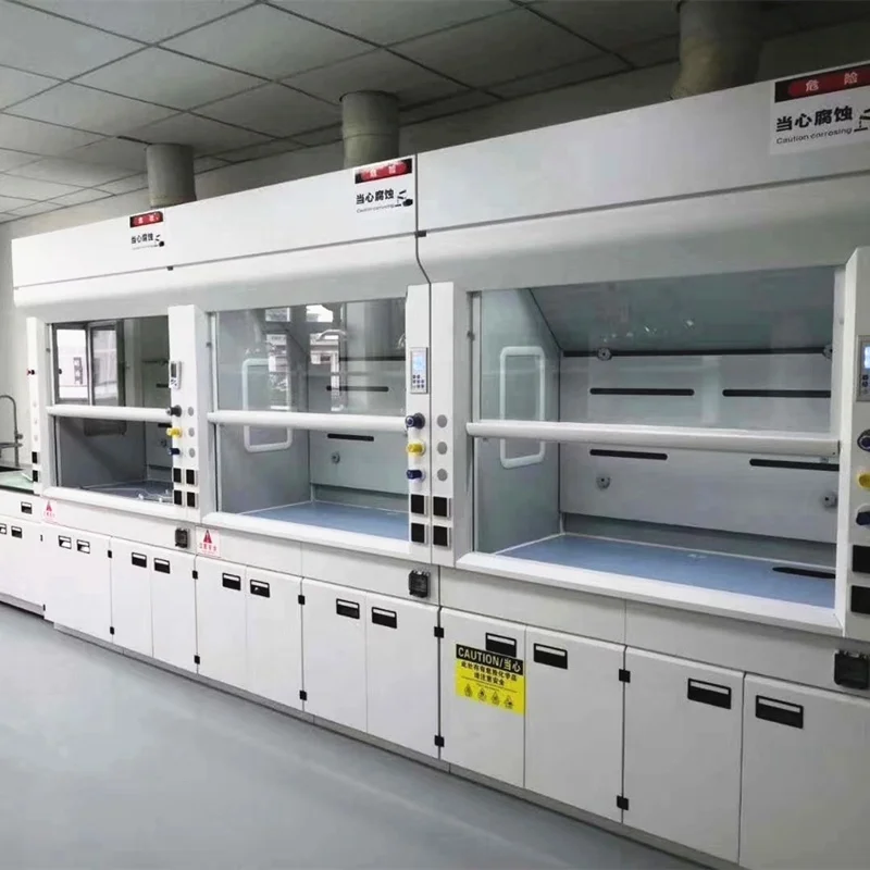 High quality acid and alkali resistance lab fume hood, lab steel fume cupboard for scientific research institution