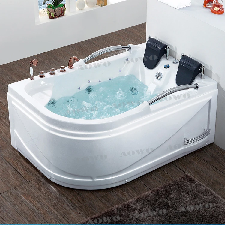 AOWO spa bathtub  smart soaking tub 2 person acrylic corner free standing bathtubs whirlpools yacuzzi massage hot tub