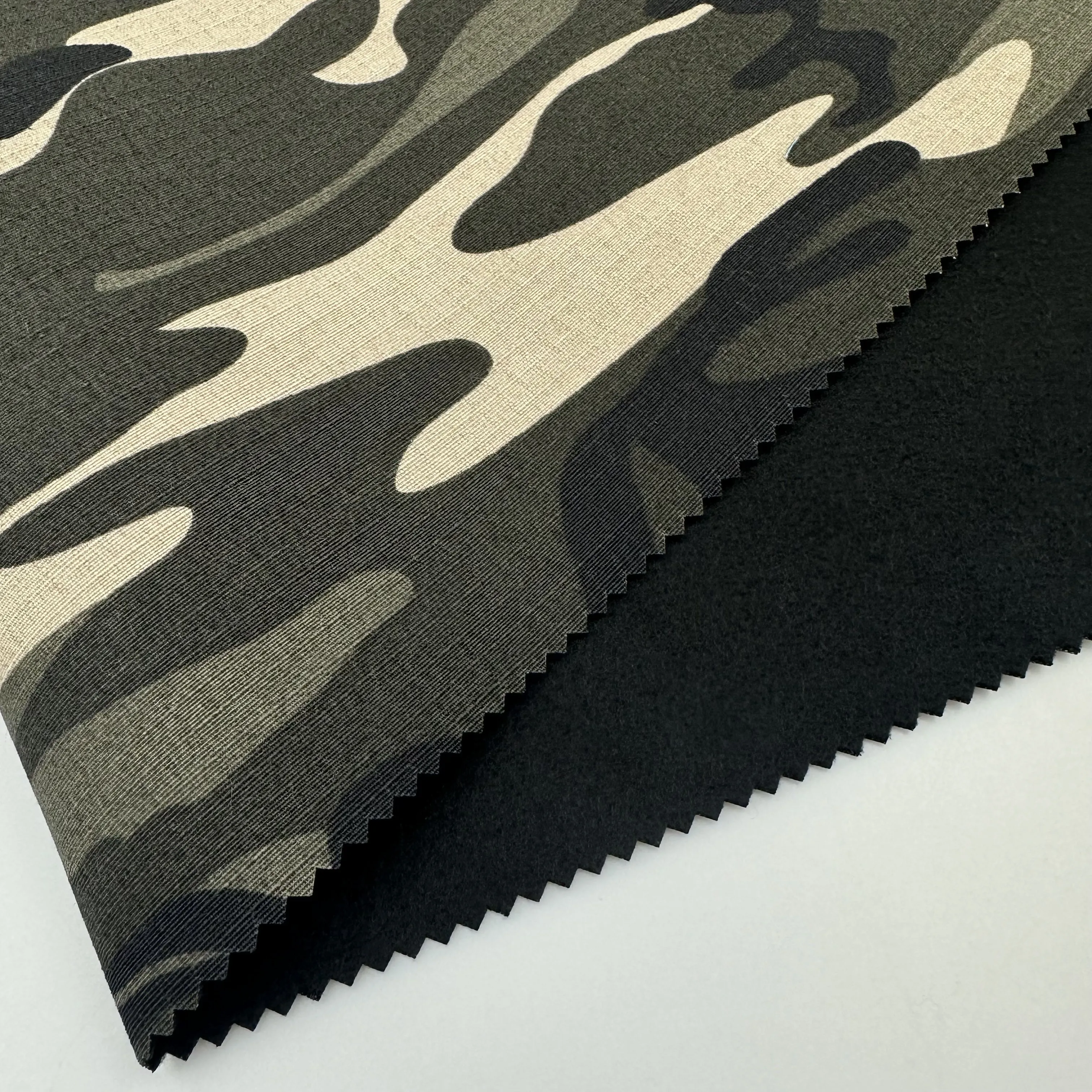 Wholesale Warm Camo Compound Ripstop 80%Polyester/20%cotton Camouflage Greta Printed Fabric For Jacket
