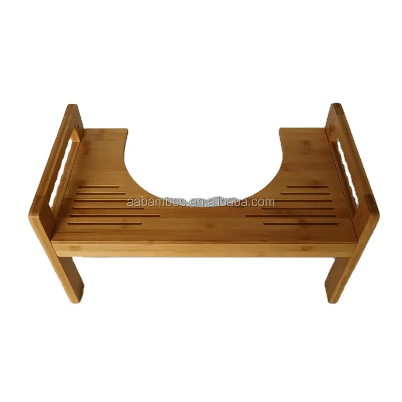 Деревянный бамбуковый табурет для унитаза с регулируемой высотой 7 или 9 дюймов