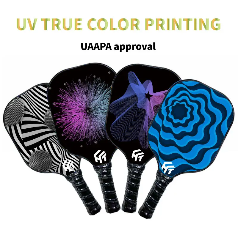 USAPA approved professional custom 2 paddle 4 balls 1 bag 1 box fiberglass graphite Pickleball paddle cover novice practice gift