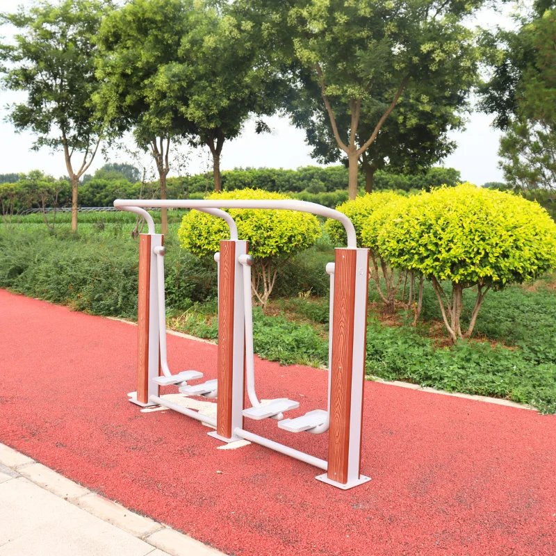 Outdoor outdoor fitness equipment community park fitness path plastic wood double walking machine