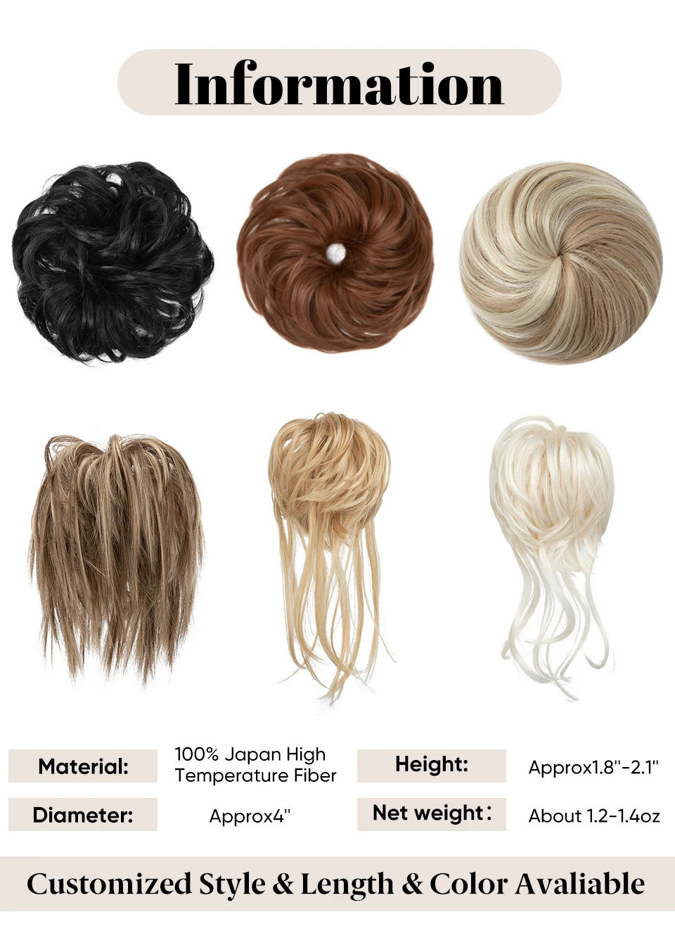 Wholesale Wave Curly Claw In Hair Synthetic Elastic Band Chignon Tousled Updo Messy Buns Hair Ponytail Extensions For Women