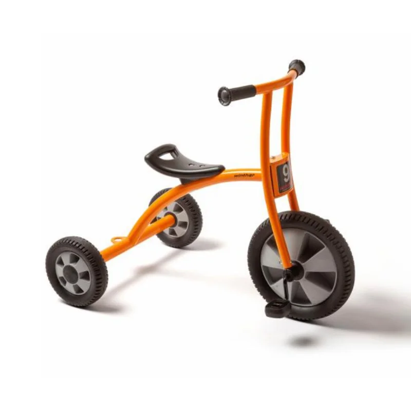 kid sit on kick nursery  rider preschool double seat trike daycare child kinder garden metal tricycle