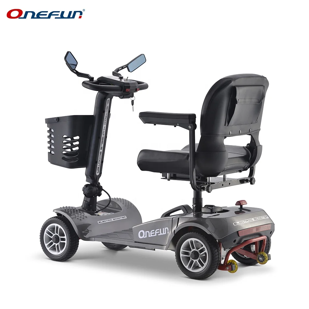 
small 24V 300W 4 wheel folding electric mobility scooter for disabled or handicapped 