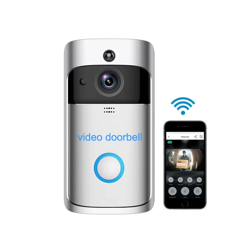 Smart WiFi Wireless Home Visual Waterproof Ring Doorbell 720P HD Camera Video door phone intercom camera