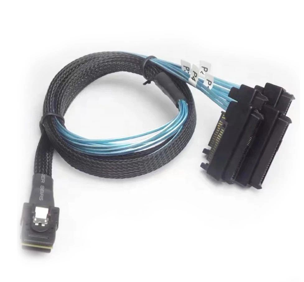 Жесткий диск MINI-SAS SFF-8087 до 4 SFF-8482 кабель 36P до 4 29P + 15P SATA кабель