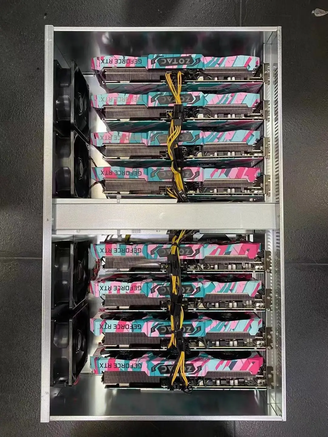 XFX RX580 8GB 8GPU и полный набор Риг hashrate