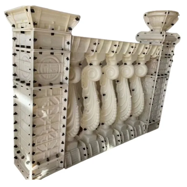 High quantity ABS plastic concrete balusters mold injection roman decorative Balcony Garden fence molds cement Railing