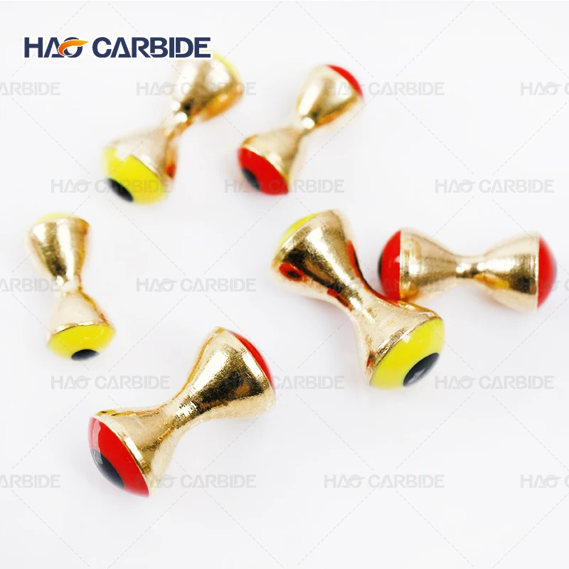 Lure Making Materials Realistic Fishing Weighted Eye Tungsten Fly Tying Dumbbell Eyes