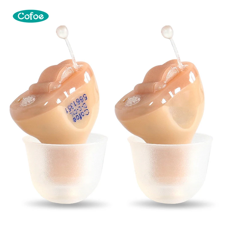 Cofoe сменные мини Невидимый уха высокого качества звука усилитель цифрового слухового аппарата