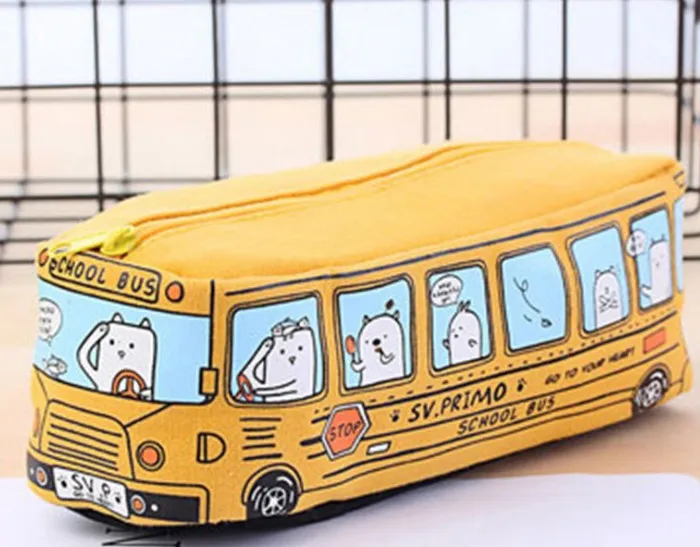 
2020 new design carton cute pencil cases car pencil box for kids 