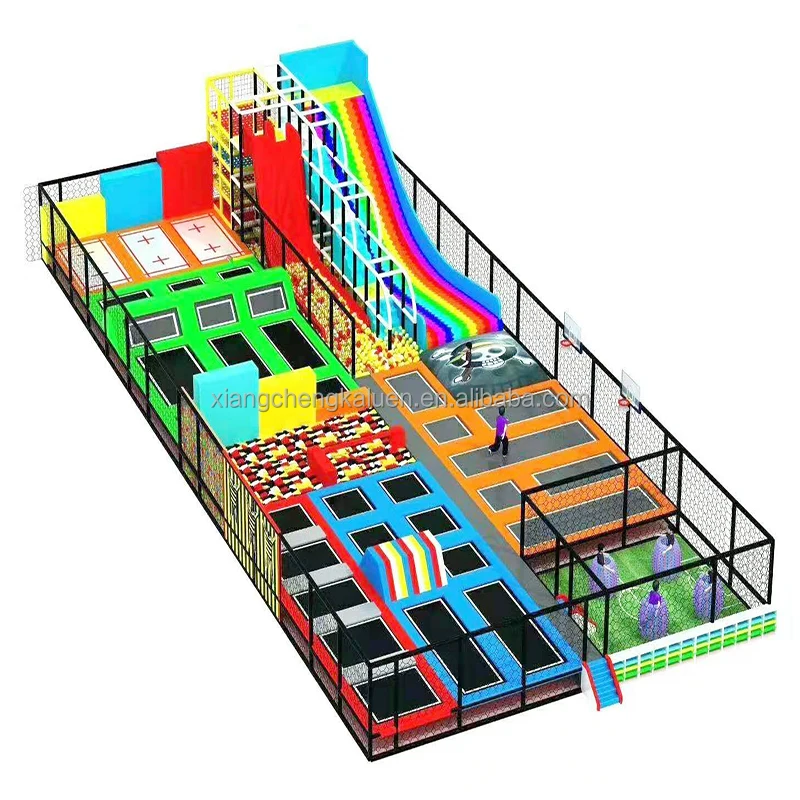 Custom Design Commercial Amusement Park Indoor Trampoline Park for Kids and Adults