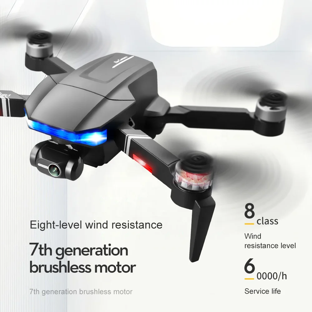 2022 Hot selling S7S drone camera 4K HD mini quadcopter 1km flight time 3-axis gimbal rc drone