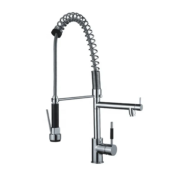 Torneira Modern Hot Cold Water Mixer Tap Single Handle Flexible Brass Pull Down Sprayer Spring Kitchen Sink Faucet