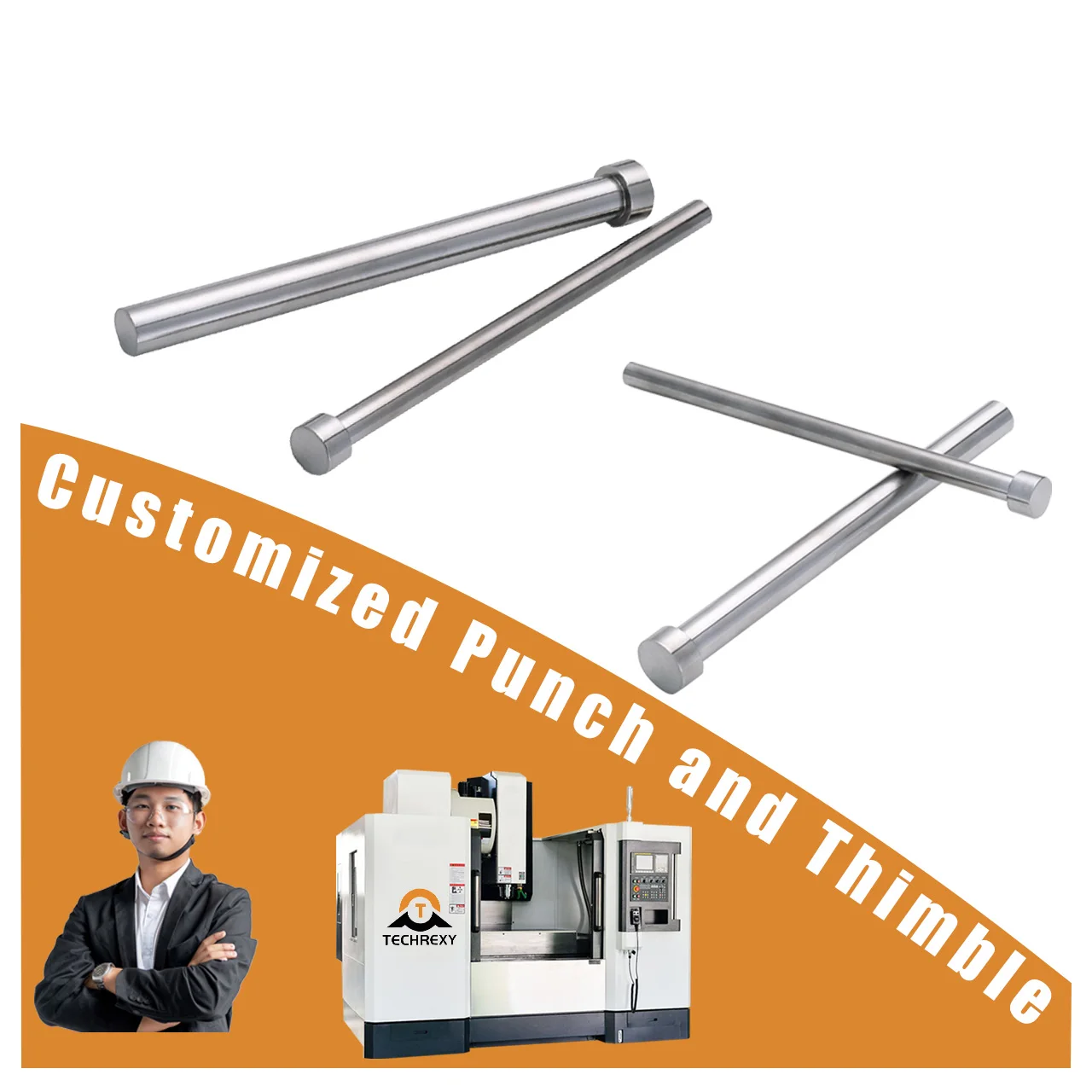 custom din 9861 carbide roll pin punch and Die cutter Sets Punch Press 1mm t punch pin mold