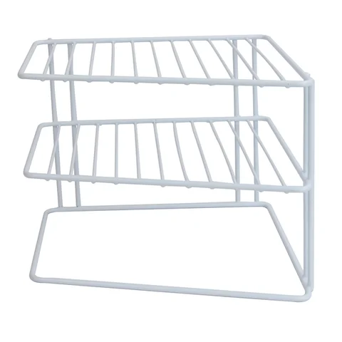 Kitchen Dish Rack Dish and Plates Organizer Wire Rack White Dish Dryer