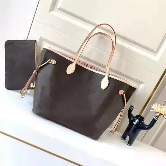 2023 New Arrivals High Quality Genuine Leather Neverfull Tote Luxury Handbags for Women